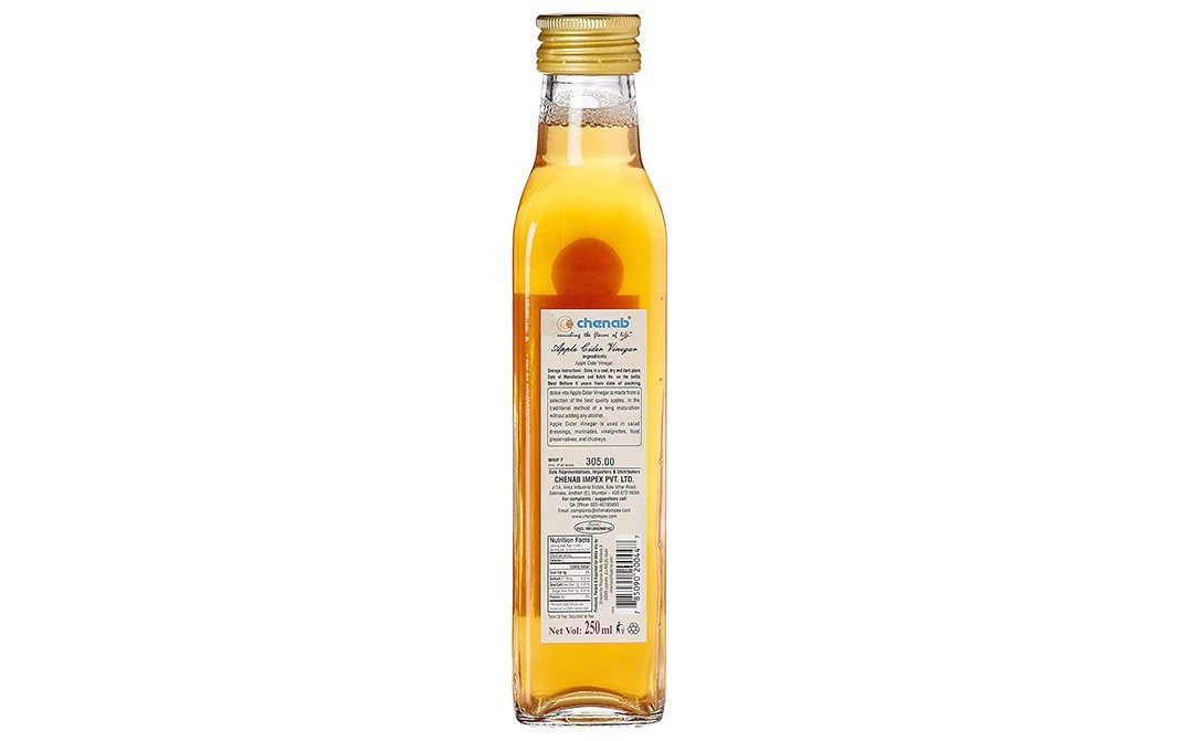 Dolce Vita Apple Cider Vineger    Glass Bottle  250 millilitre